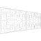 Ekena Millwork Set of Four Panels for 94 1/2"W x 36 1/4"H Norwood Fretwork Wainscot Wall Paneling WPKP18X01X47NWD - alternate 1